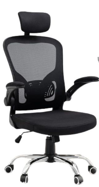 Cadeira Ergonômica com apoio de cabeça Estofado de tela Mesh da Python Fly