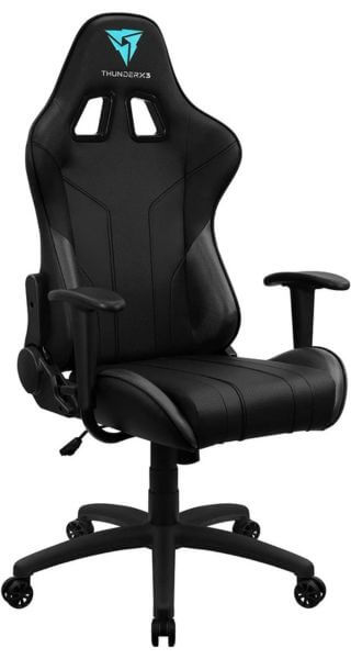 Cadeira EC3 ThunderX3 em couro preto