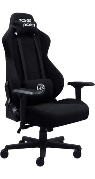 Cadeira Mad Racer V8 Turbo Preto em poliéster