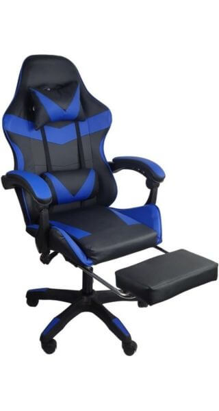 Cadeira Gamer Stillus preta e azul 