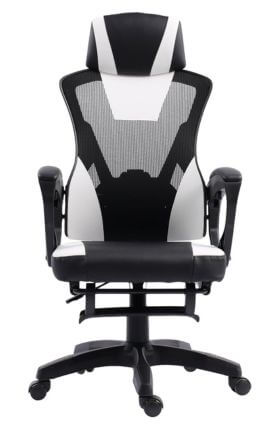 Cadeira Presidente Supreme Max Racer Ergonômica Reclinável suporta até120kg, Giratória, Inclinação 12 graus, Encosto com Tela Mesh e Espuma Dupla